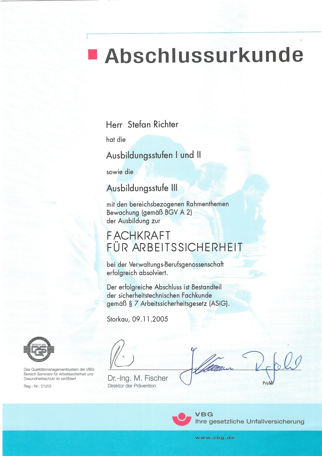 FASi Zertifikat